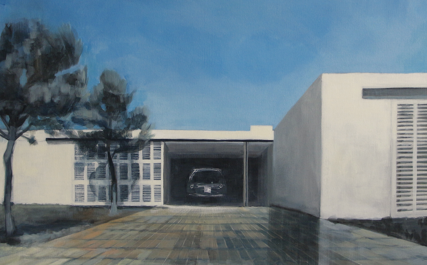 House G and the Pine trees de Bea Sarrias