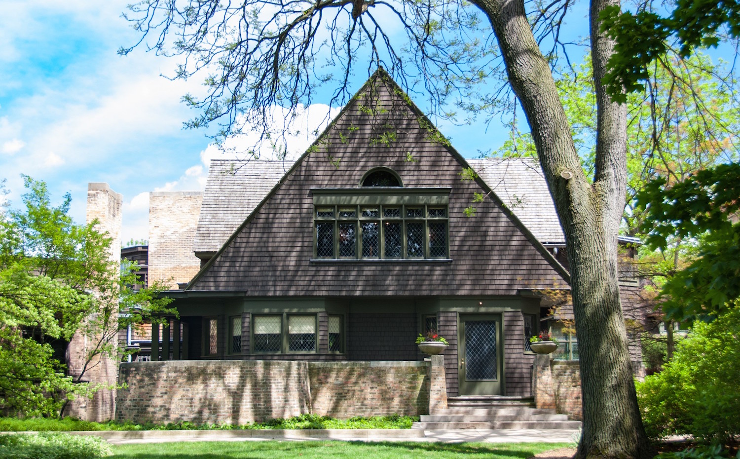 La casa-estudio del arquitecto en Oak Park, Illinois (1889-1898) de Frank Lloyd Wright