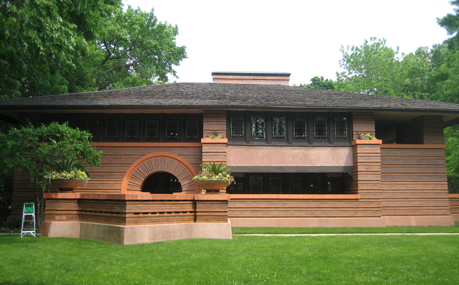Arthur Heurtley house, en Oak Park, Illinois (1902) de Frank Lloyd Wright