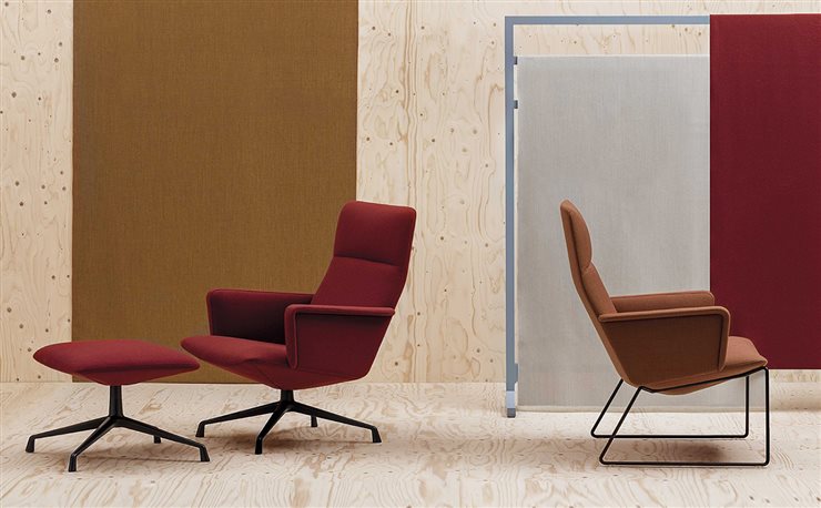 La butaca Capri Lounge, de Piergiorgio Cazzaniga para Andreu World, ganadora del Best of NeoCon Gold Award