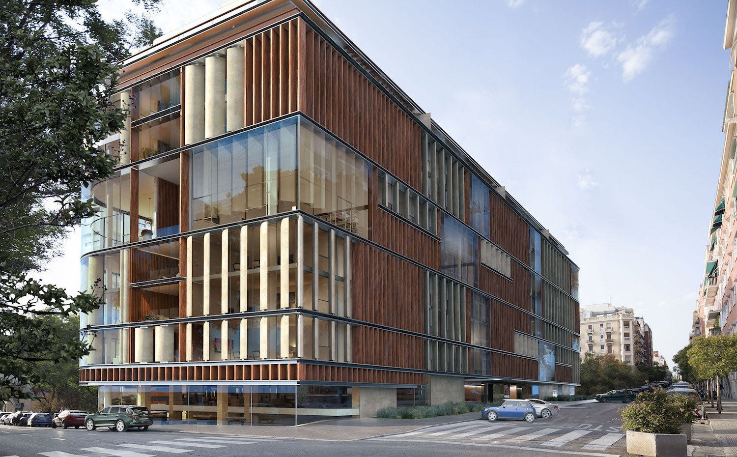 2.-Embajada. El edificio ocupa toda una manzana en el barrio de Salamanca