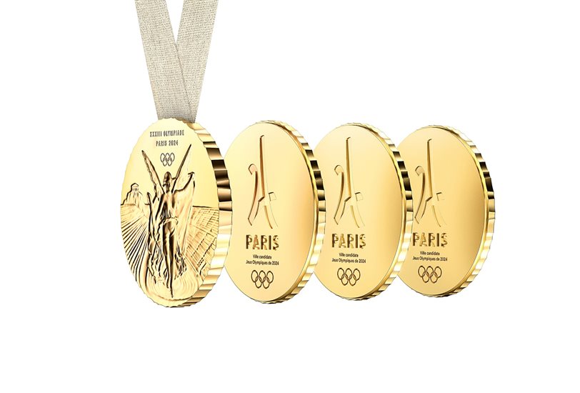 La medalla podrá separarse en varias piezas para ser compartida por el medallista