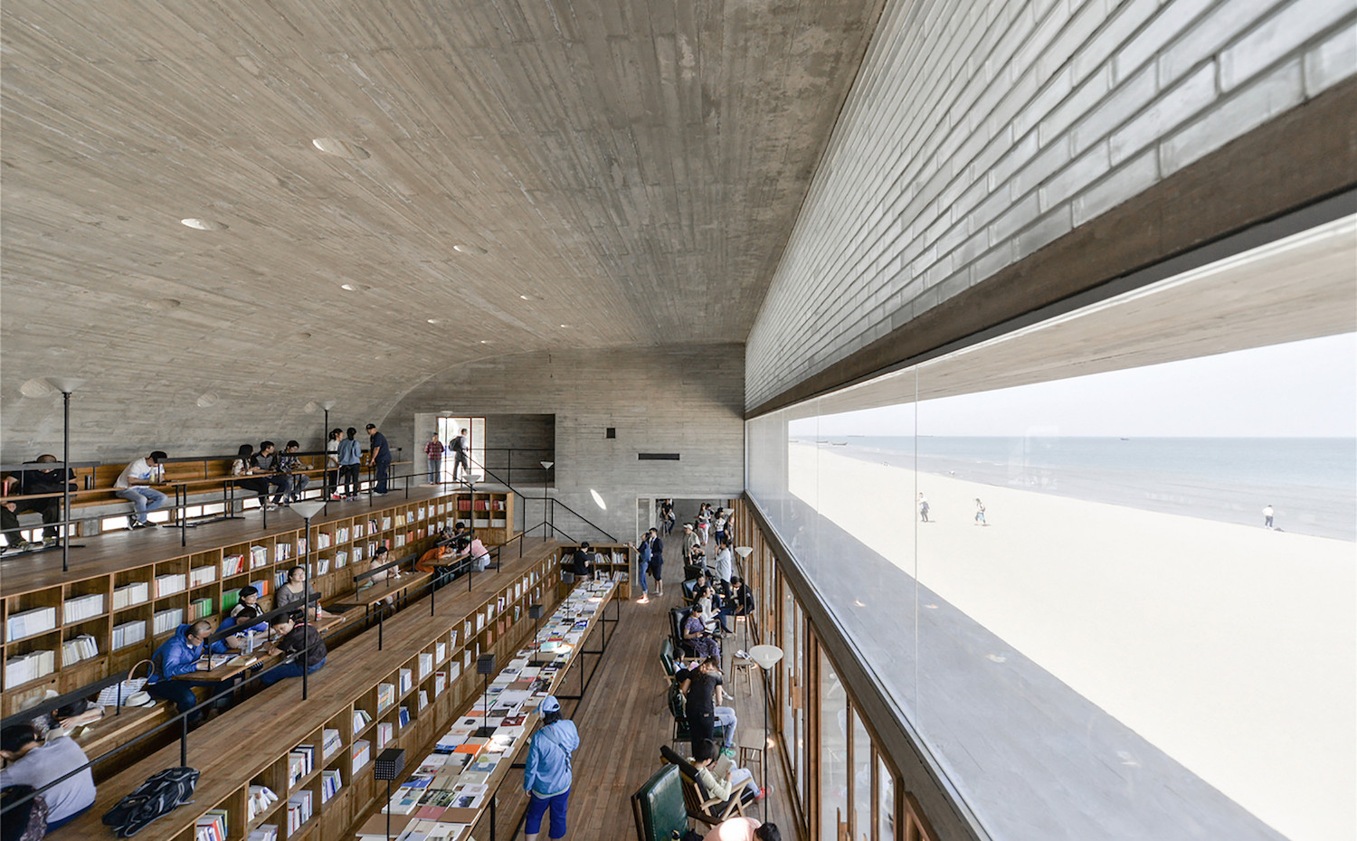 Biblioteca en la Playa ciudad de vacaciones Nandaihe Pleasure City Pekín