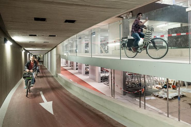 Un ciclista feliz