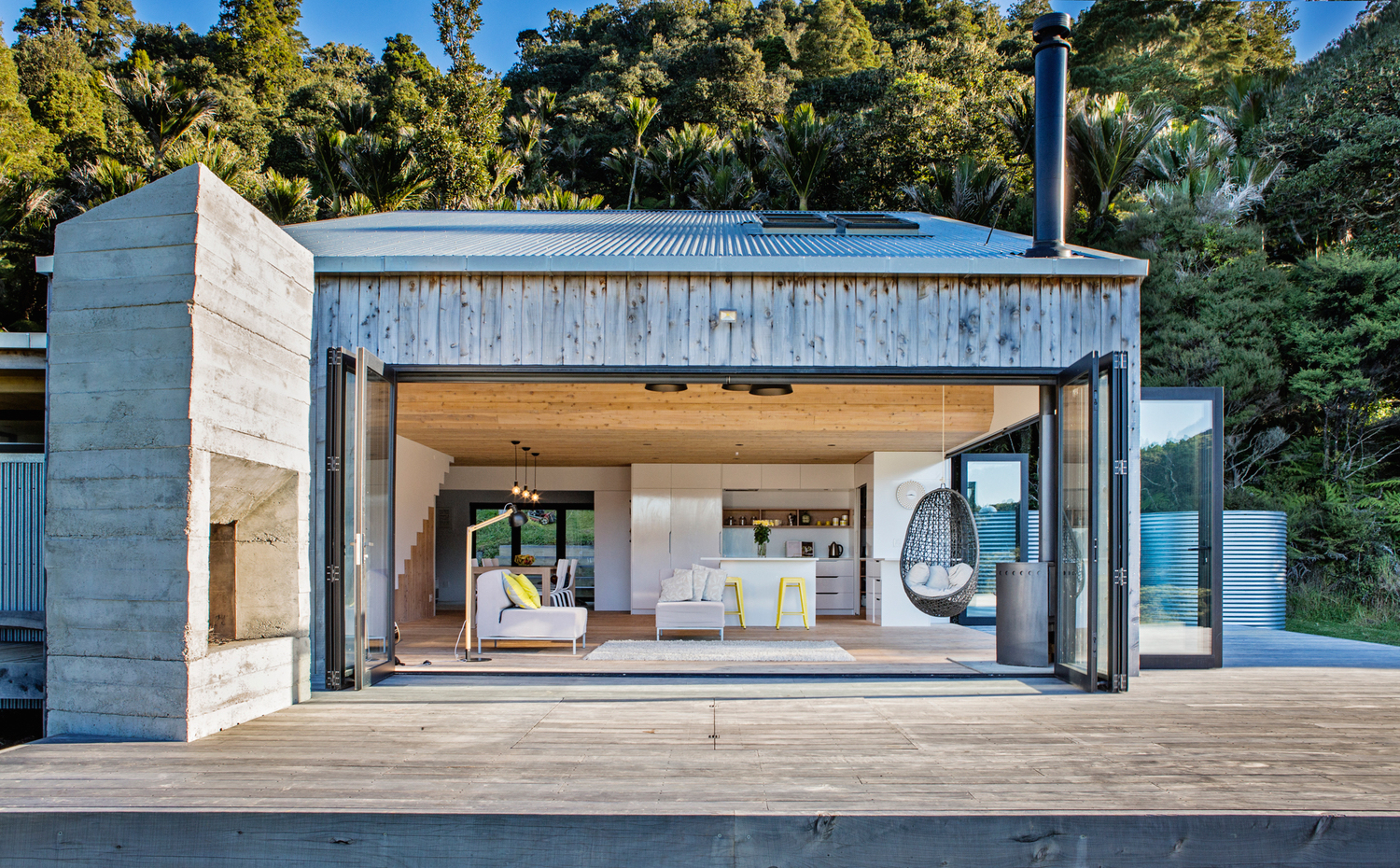 Cabaña contemporánea en Puhoi