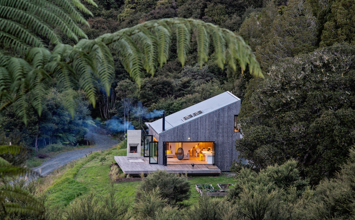 Cabaña contemporánea en Puhoi