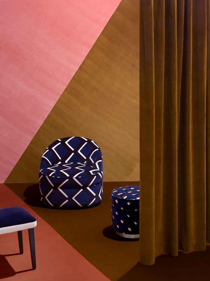 True Velvet, diseño de India Mahdavi para Pierre Frey. Colección True Velvet