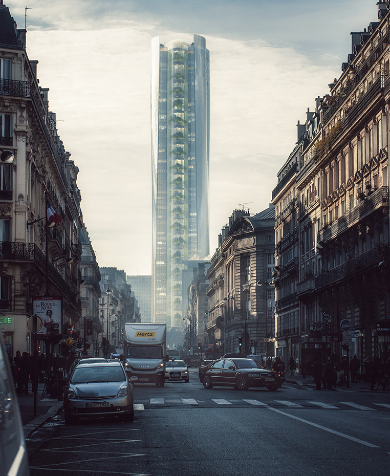 Proyecto Mirage para la renovación de la torre Montparnasse de París, de MAD Architects