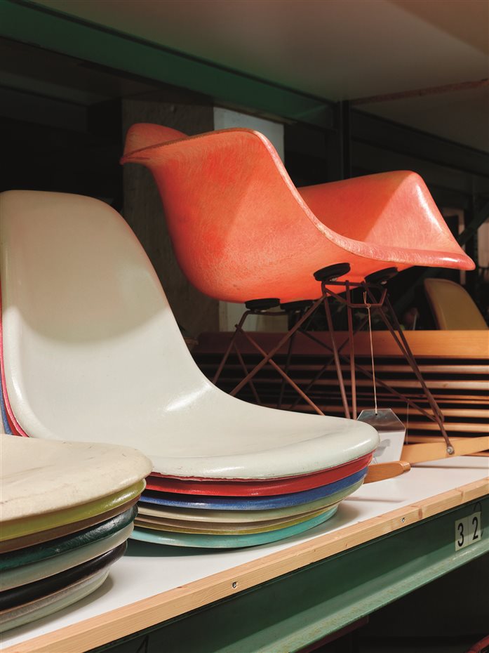42. An Eames Celebration. Eames Collection, Vitra Design Museum, Photo Florian Bîhm
