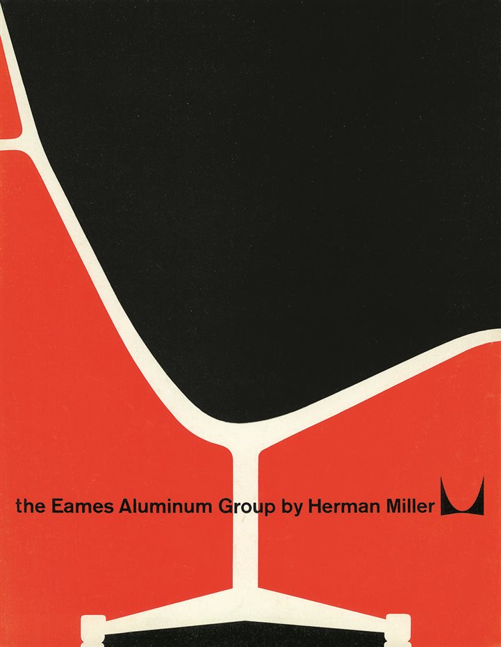 Anuncio de Herman Miller sobre la colección Aluminium Group (1958)