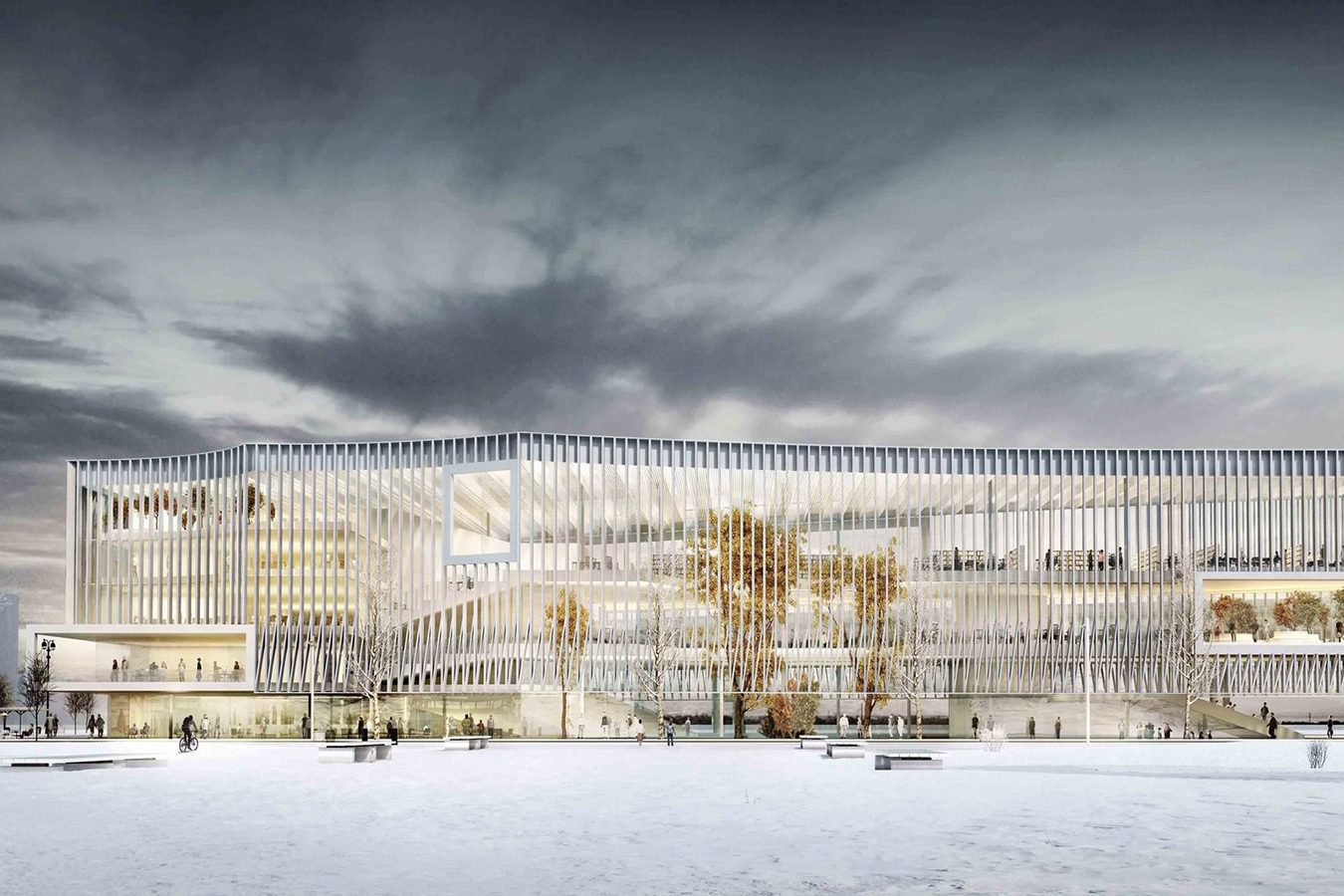 Learning Center en el Campus Universitario París Saclay, de MGM, Morales de Giles Arquitectos + Beaudouin Architectes.