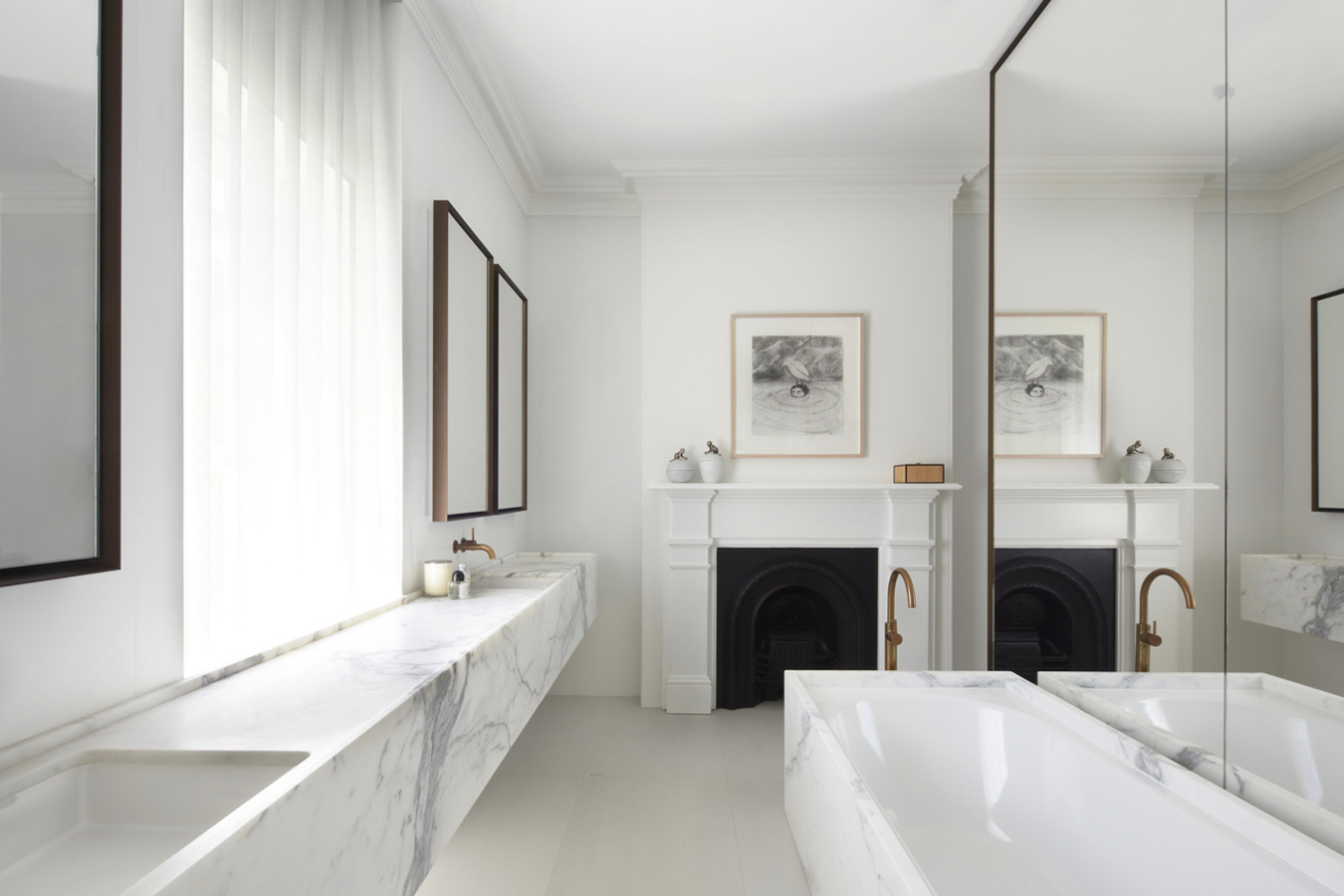 Diálogo atemporal baño de mármol Smart Design Studio