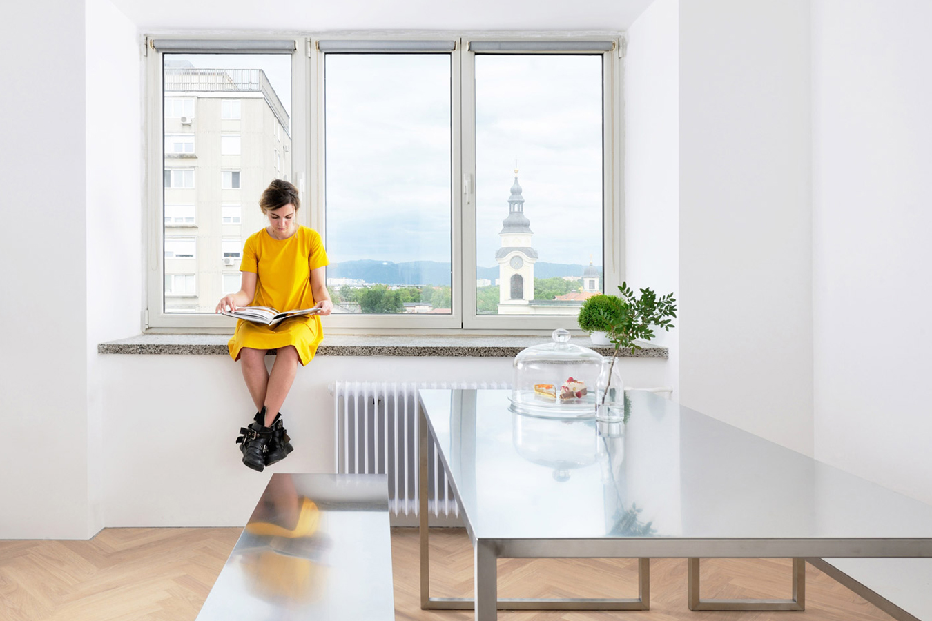 estudio en casa Que ilumine la luz natural Arhitektura doo 