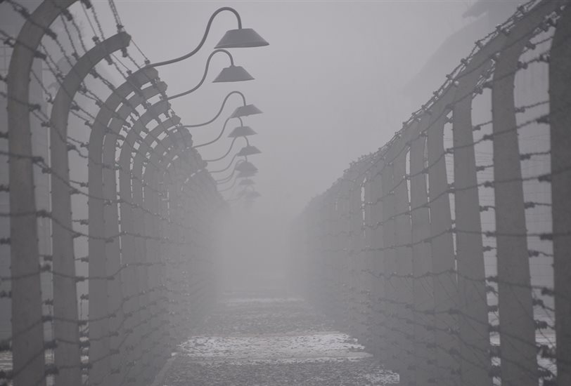 01-.Postes y alambrada en Auschwitz I - Foto por Pawel Sawicki © Auschwitz-Birkenau State Museum - Musealia