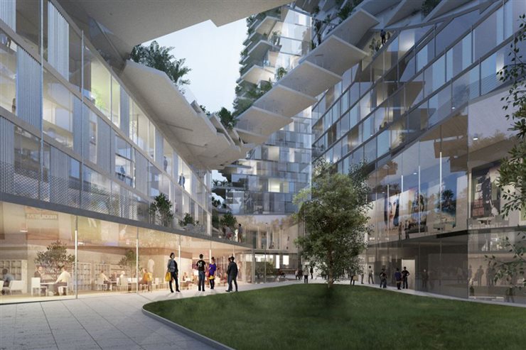 El edificio incluirá viviendas, comercio, hotel, gimnasio y cine.
