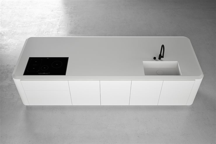 Cocina Cove, de Zaha Hadid Studio para Boffi.
