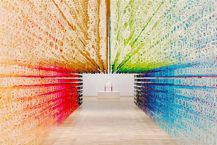 El color es el protagonista del trabajo de Emmanuelle Moureaux.