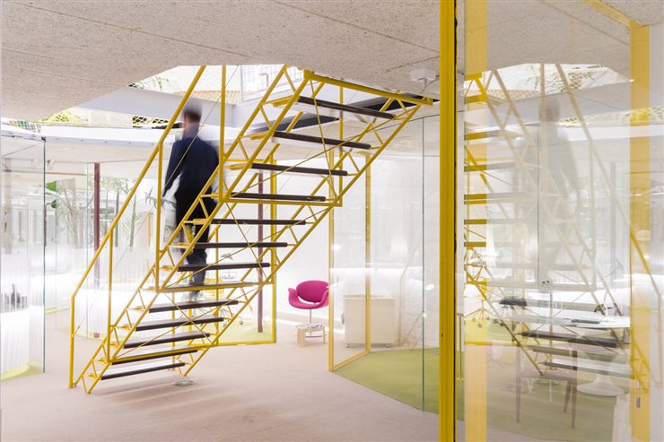 Se conservan muchos de los elementos ideados por Richard Rogers.
