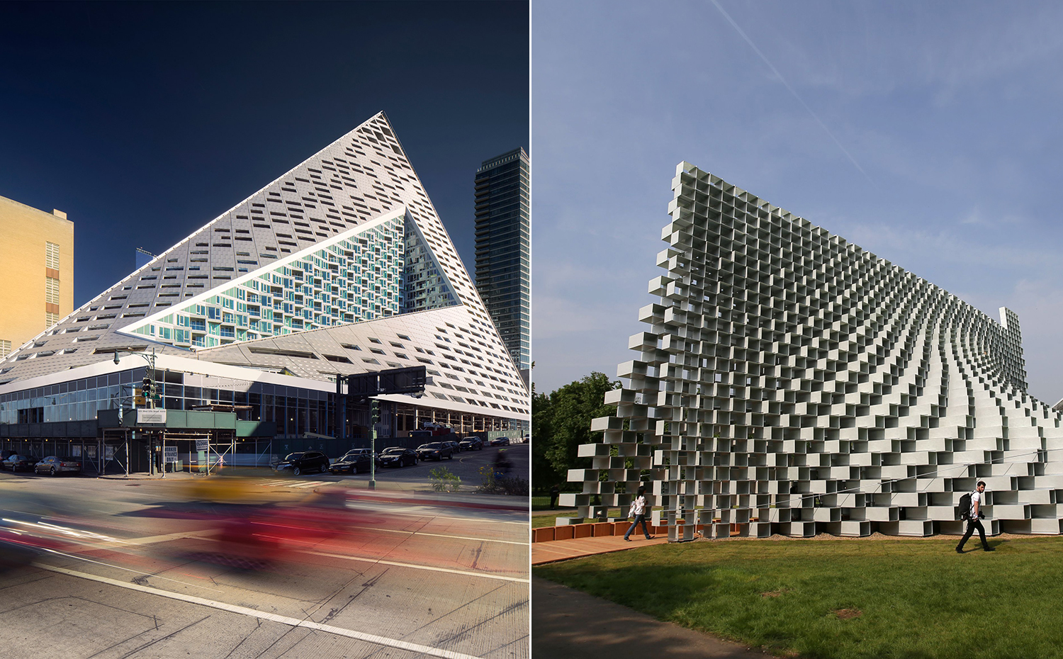 Edificio VIΛ 57 West, en Nueva York, y pabellón de verano de la Serpentine Gallery de Bjarke Ingels