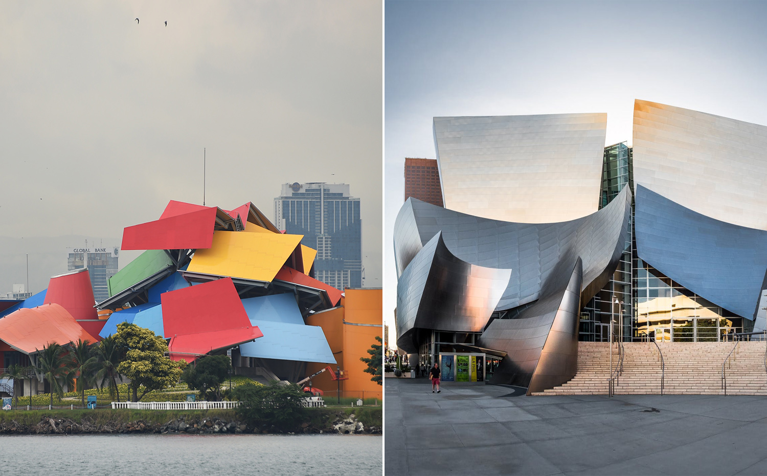 Museo de la Biodiversidad de Panamá y Walt Disney Concert Hall de Frank Ghery