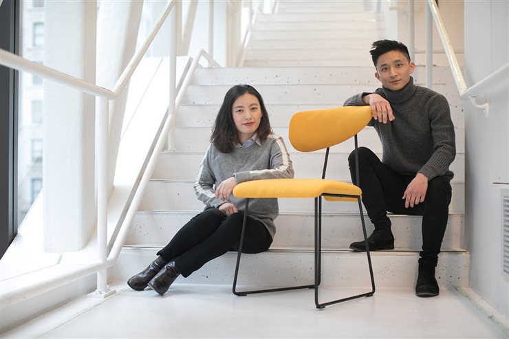 Los segundos clasificados, Liujingzi Jiang y Lee Chi-Hao, con su silla asimétrica Asy.
