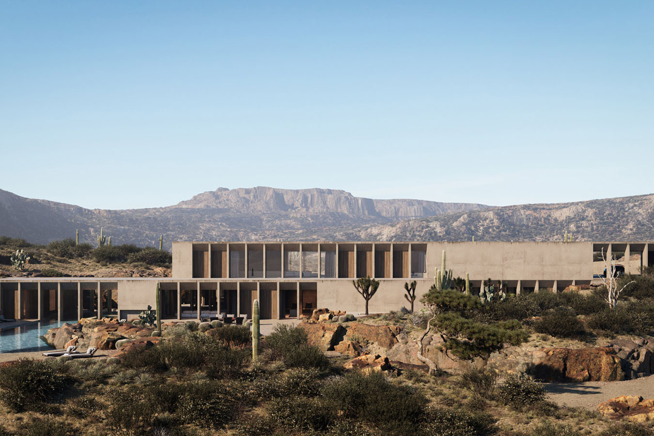 Hotel virtual en el desierto de Sonora.