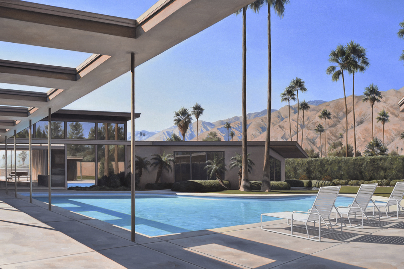 La icónica vivienda Twin Palms.

