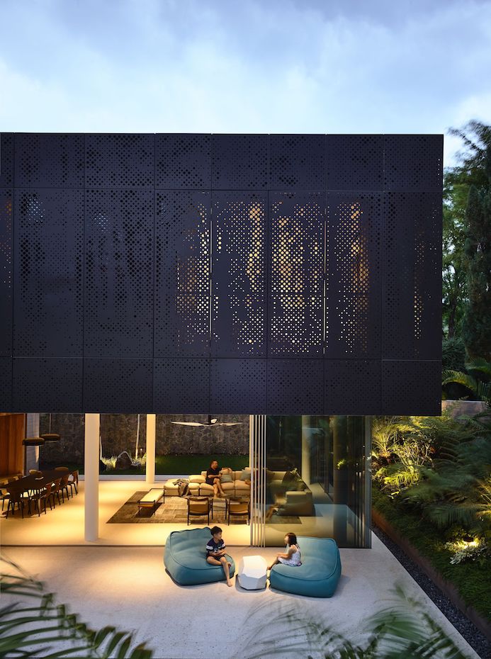 celosías casa KAP, del estudio de arquitectos Ong&Ong