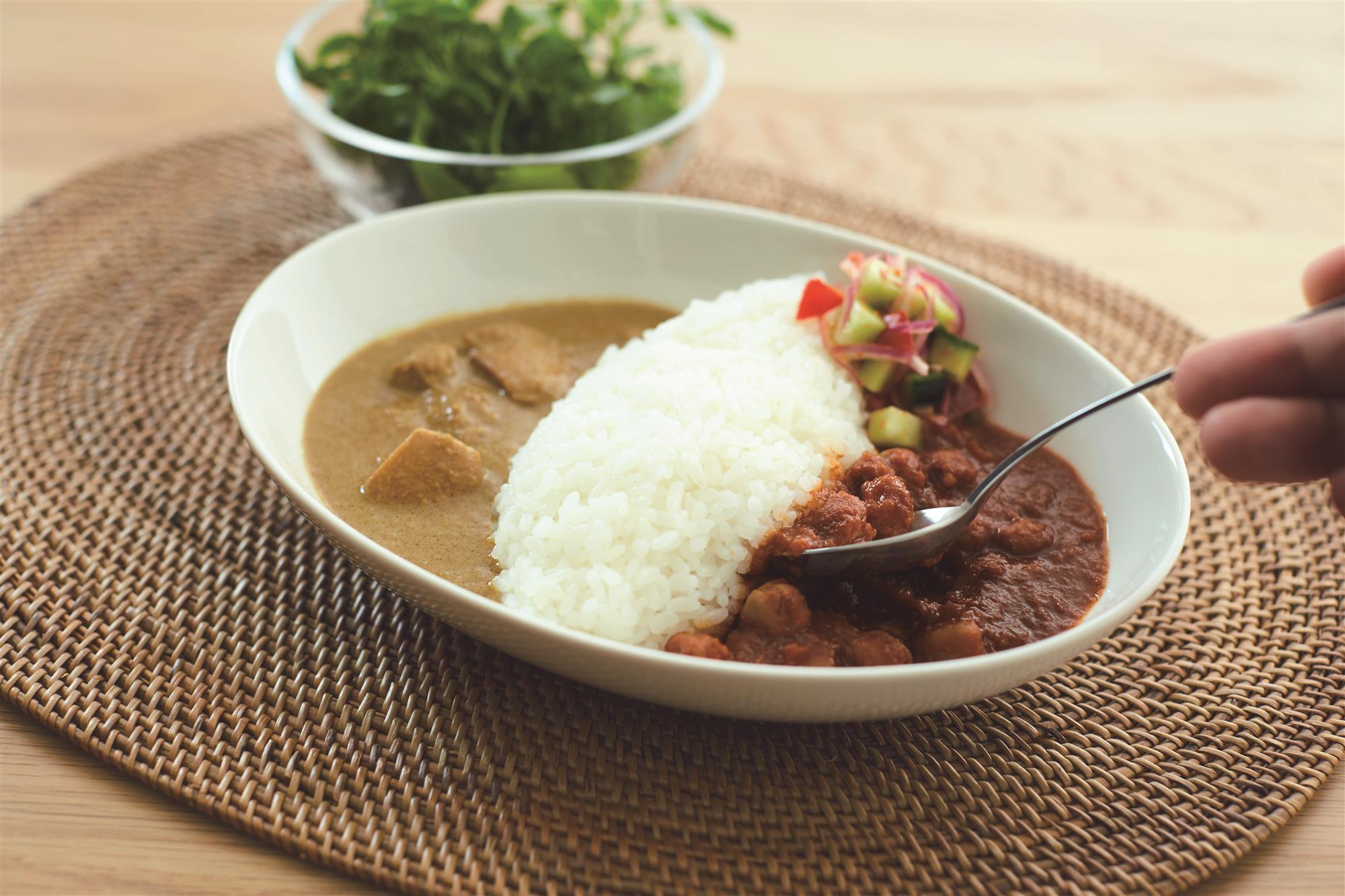 Curry precocinado de Muji.
