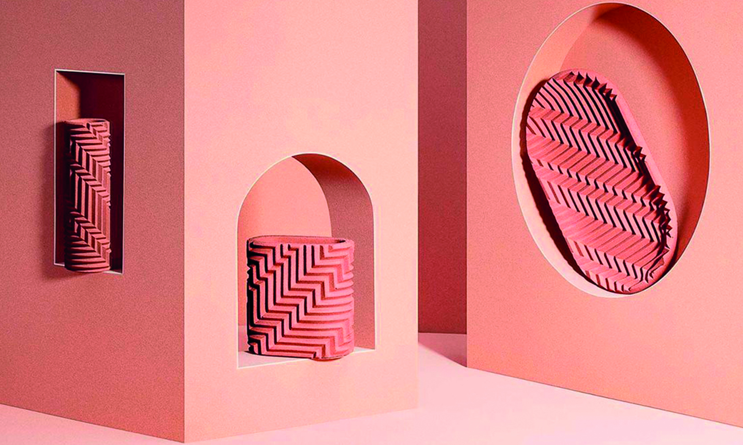 AyD Herringbone Objects de Phil Cuttance Marsala. [2015] Marsala