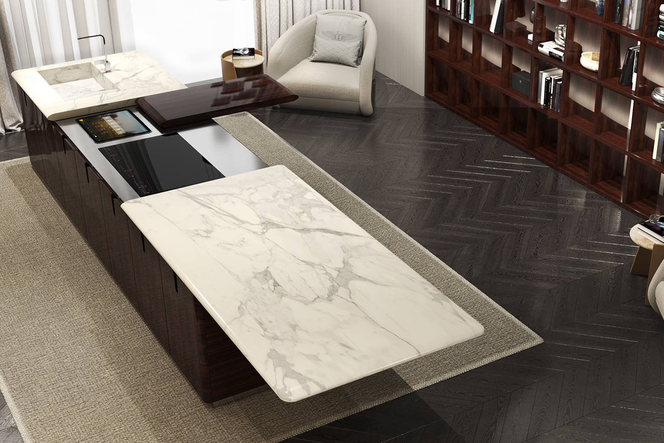 01 Bentley Home SDM18 Buxton kitchen design Carlo Colombo. [01] El vehículo del lujo