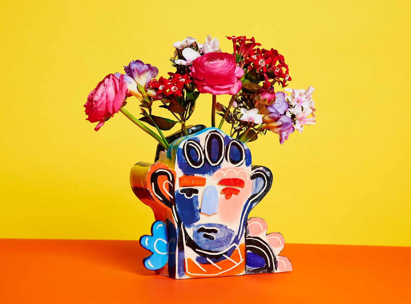 Jarrón obra del artista John Booth, en New Wave Clay