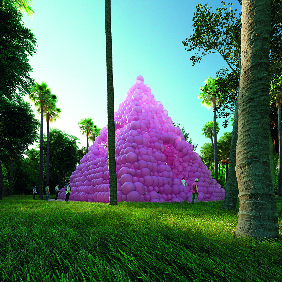 Instalación Pyramid, de Cyril Lancelin.