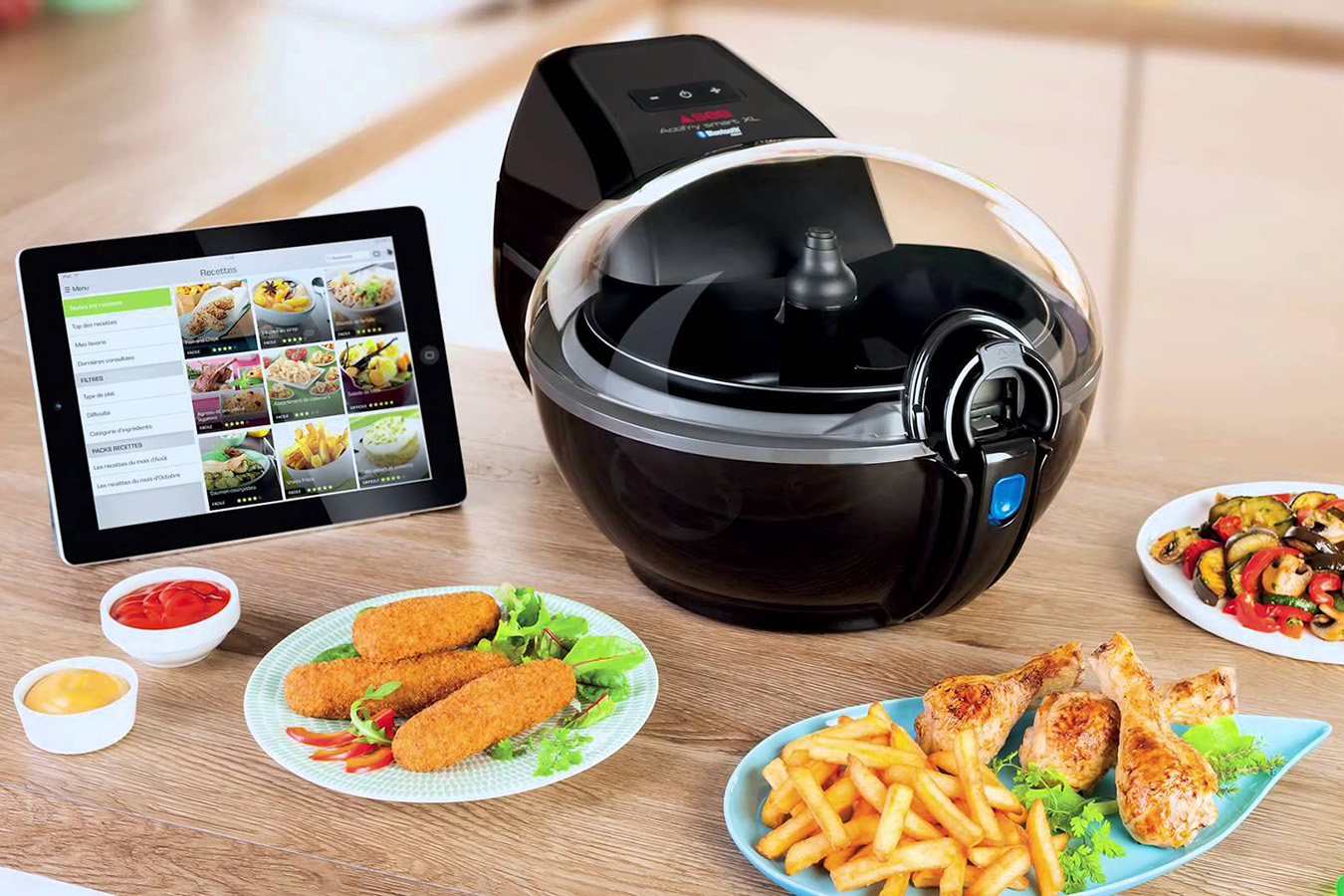 maxresdefault. La freidora Tefal Actifry Smart XL se conecta por Bluetooth al dispositivo móvil, carga la receta de tu elección y hace todo el trabajo duro. Es capaz además de trabajar con muy poco aceite, para hacer las frituras más apetitosas y saludables.
