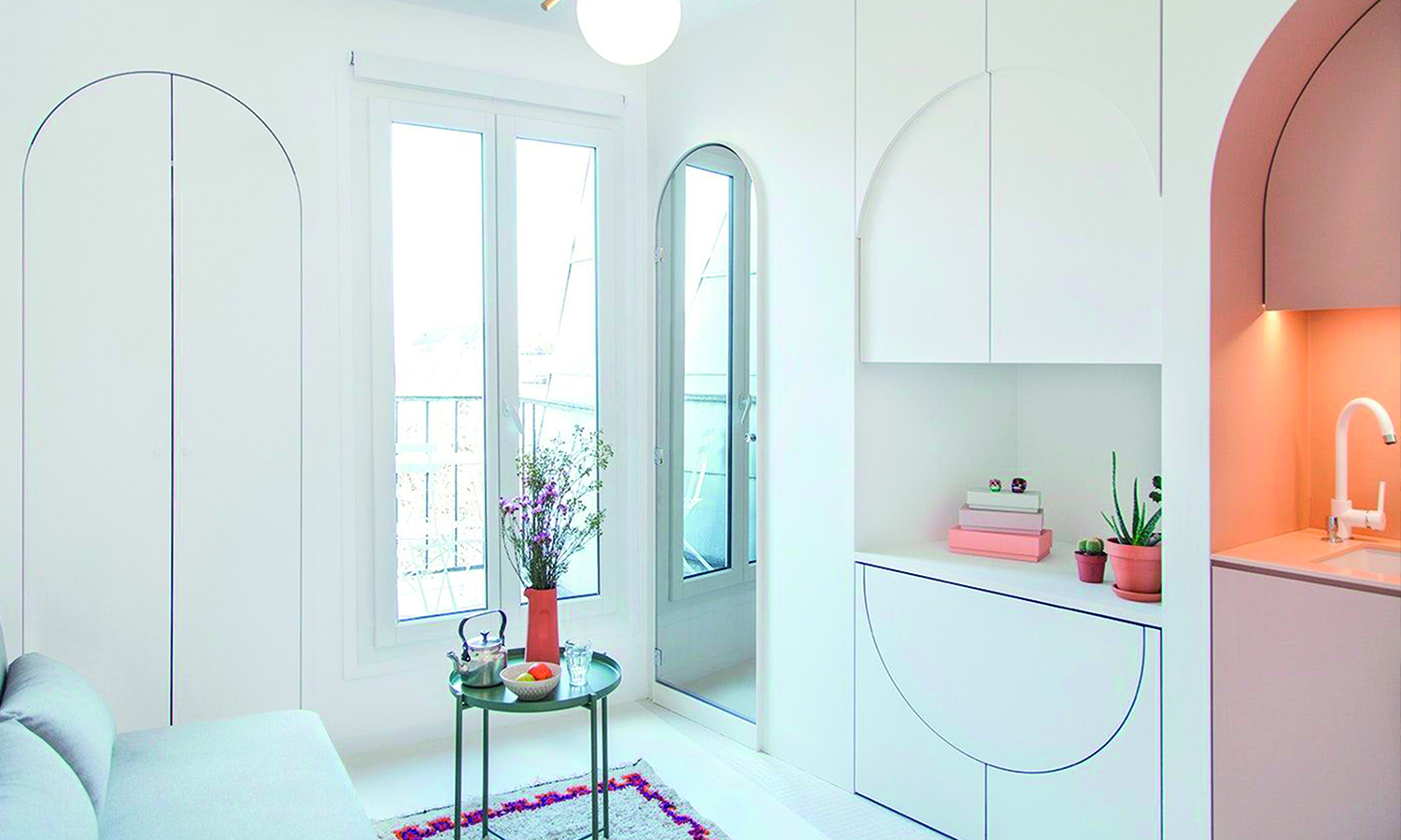 Marie-Josephine es un apartamento parisino diseñado por Batiik Studio