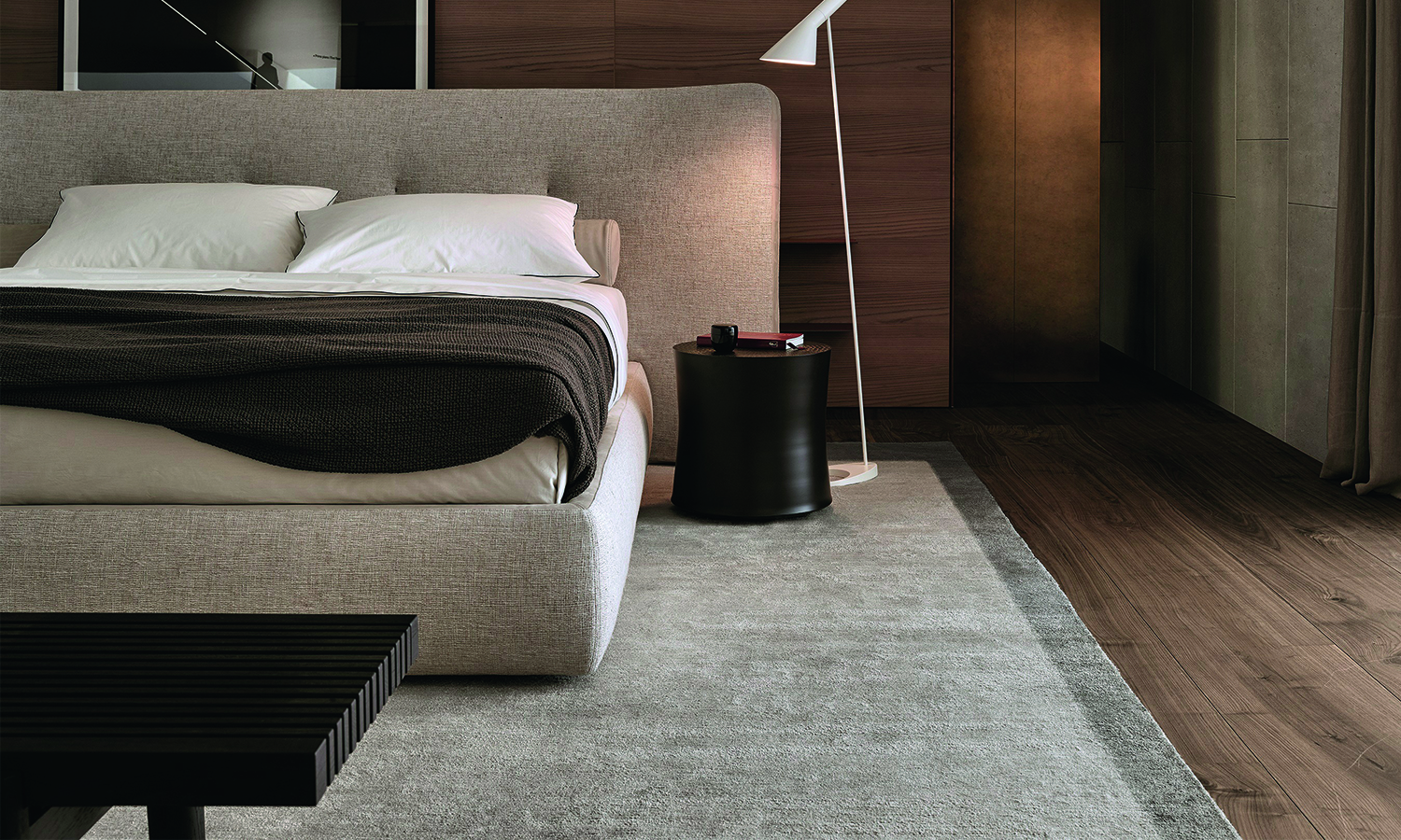 dormitorio cama Rever, de Rodolfo Dordoni para Poliform