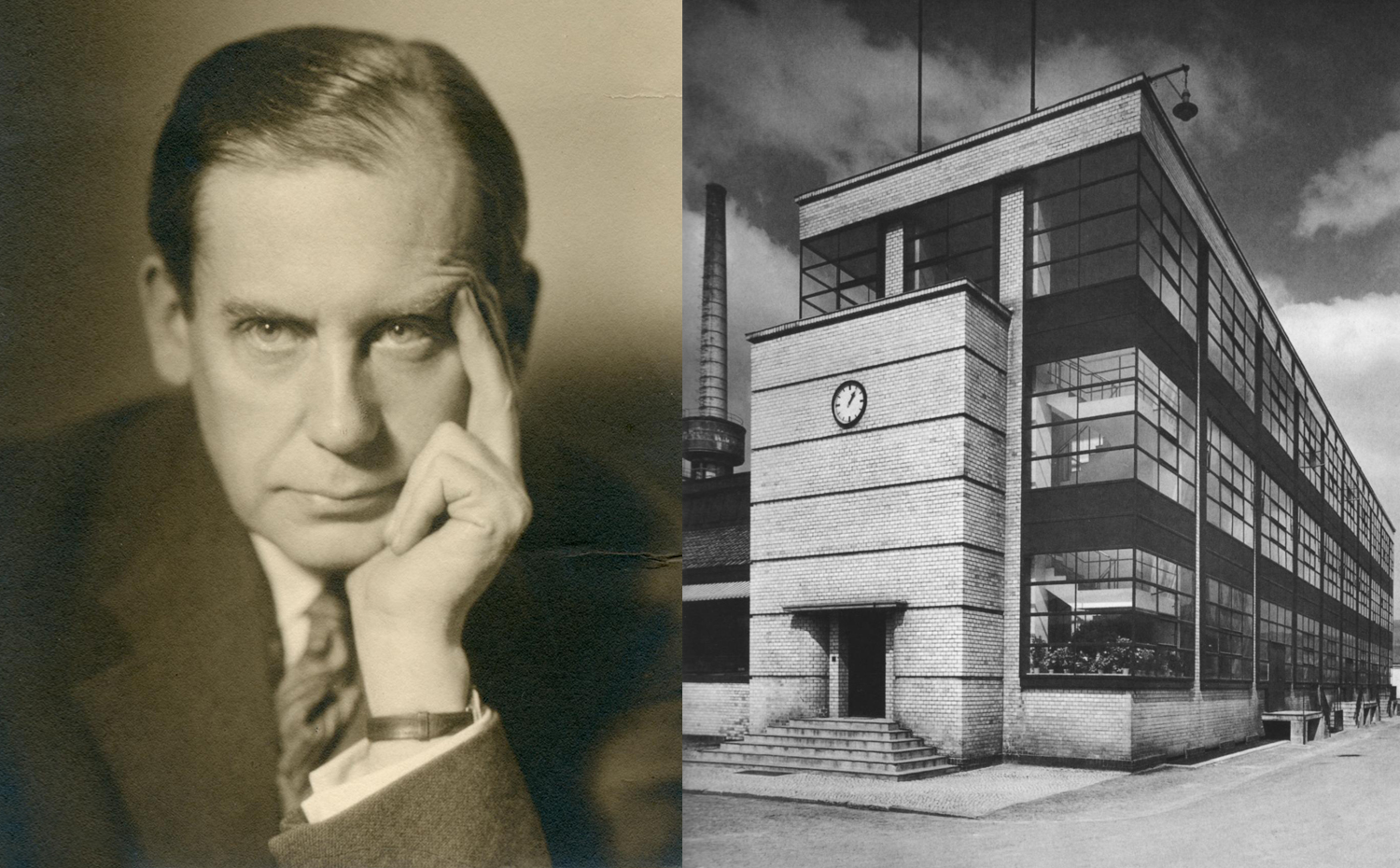 "Queremos crear el edificio puramente orgánico, que emane sus propias leyes, sin falsedades ni ornamentos", dijo Walter Gropius. A la derecha, la Fagus-Werk Factory.
