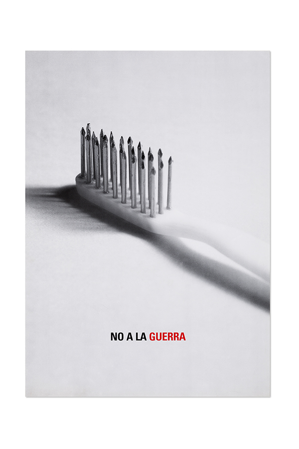 Cartel contra la Guerra de Irak, por Isidro Ferrer.
