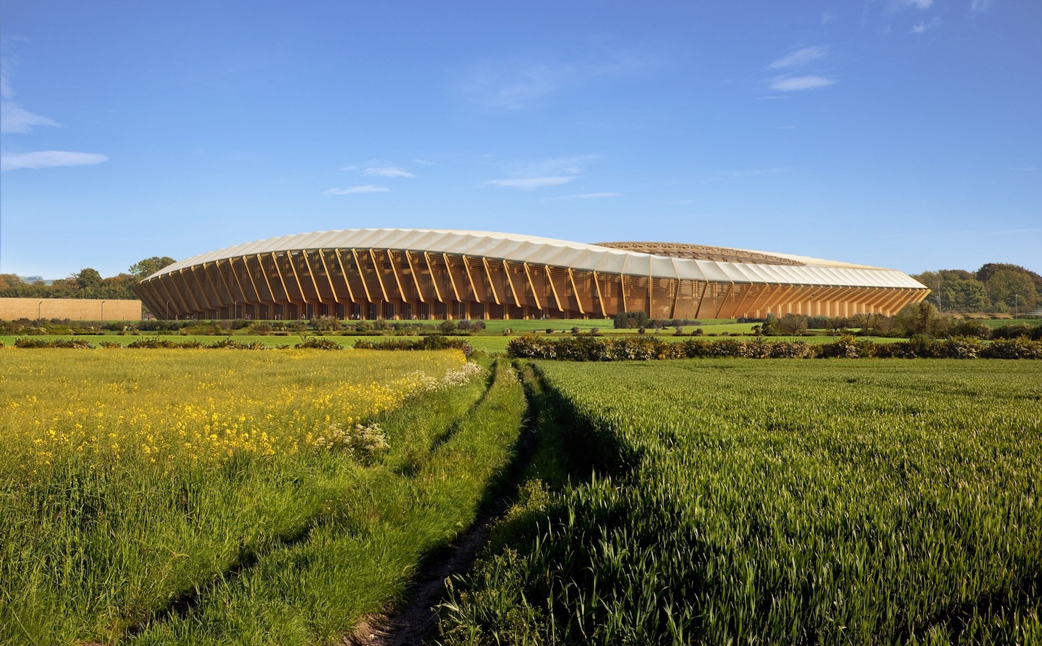 Estadio de madera, de Zaha Hadid