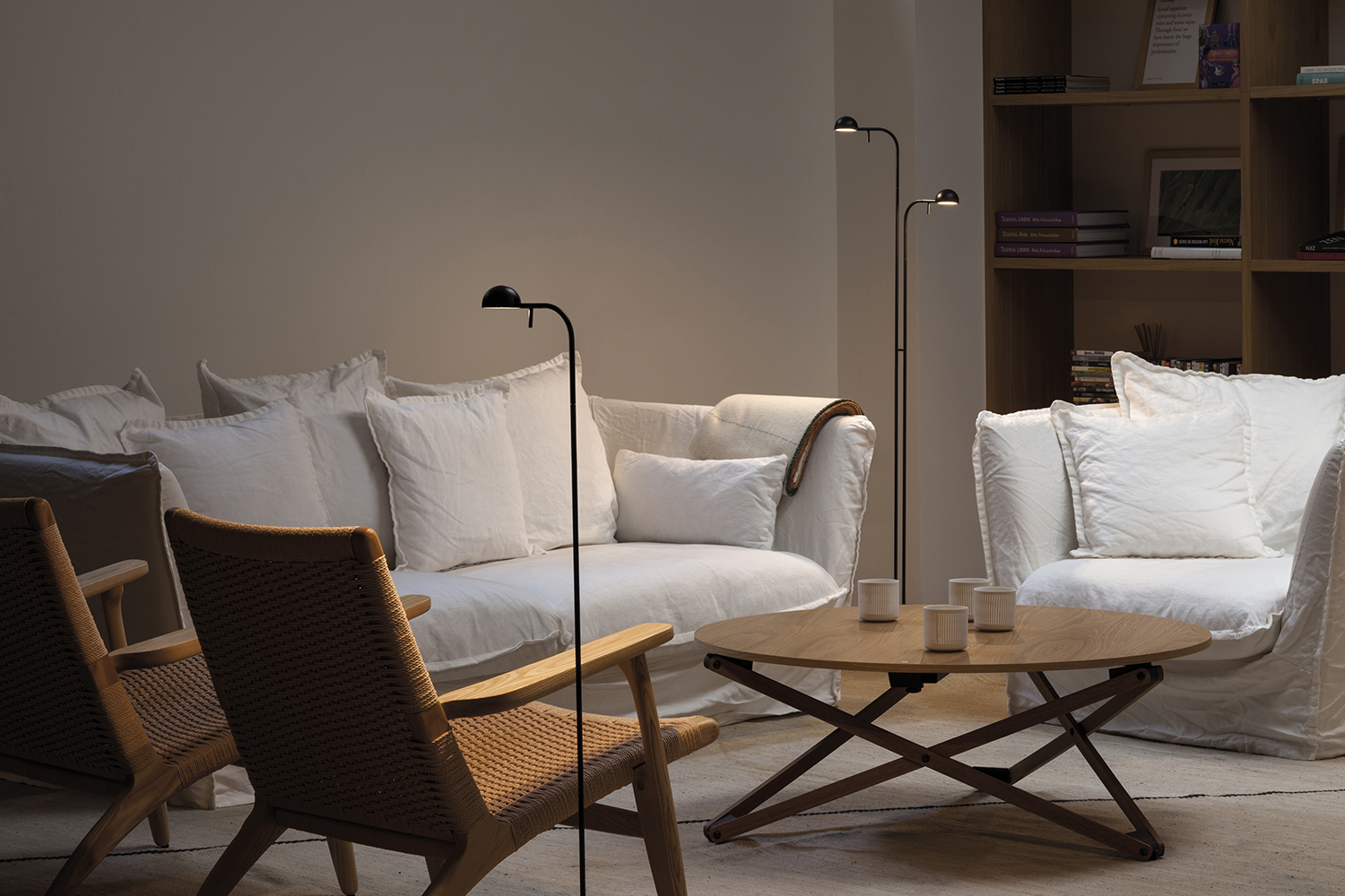 lámparas Pin, de Ichiro Iwasaki para Vibia