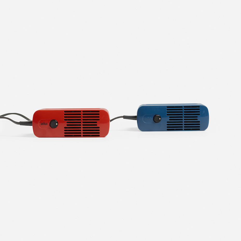 Secadores de pelo HLD 4. Diseño de Dieter Rams para Braun.