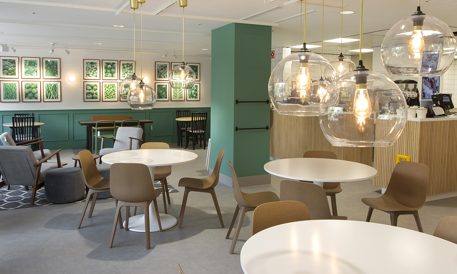 El restaurante proyectado por Lorenzo Meazza.
