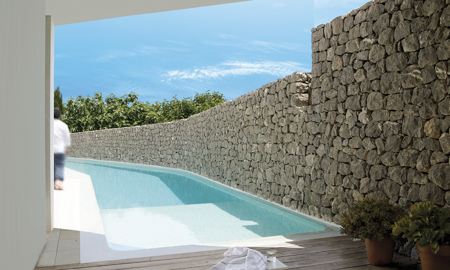 casa blanca piscina. 