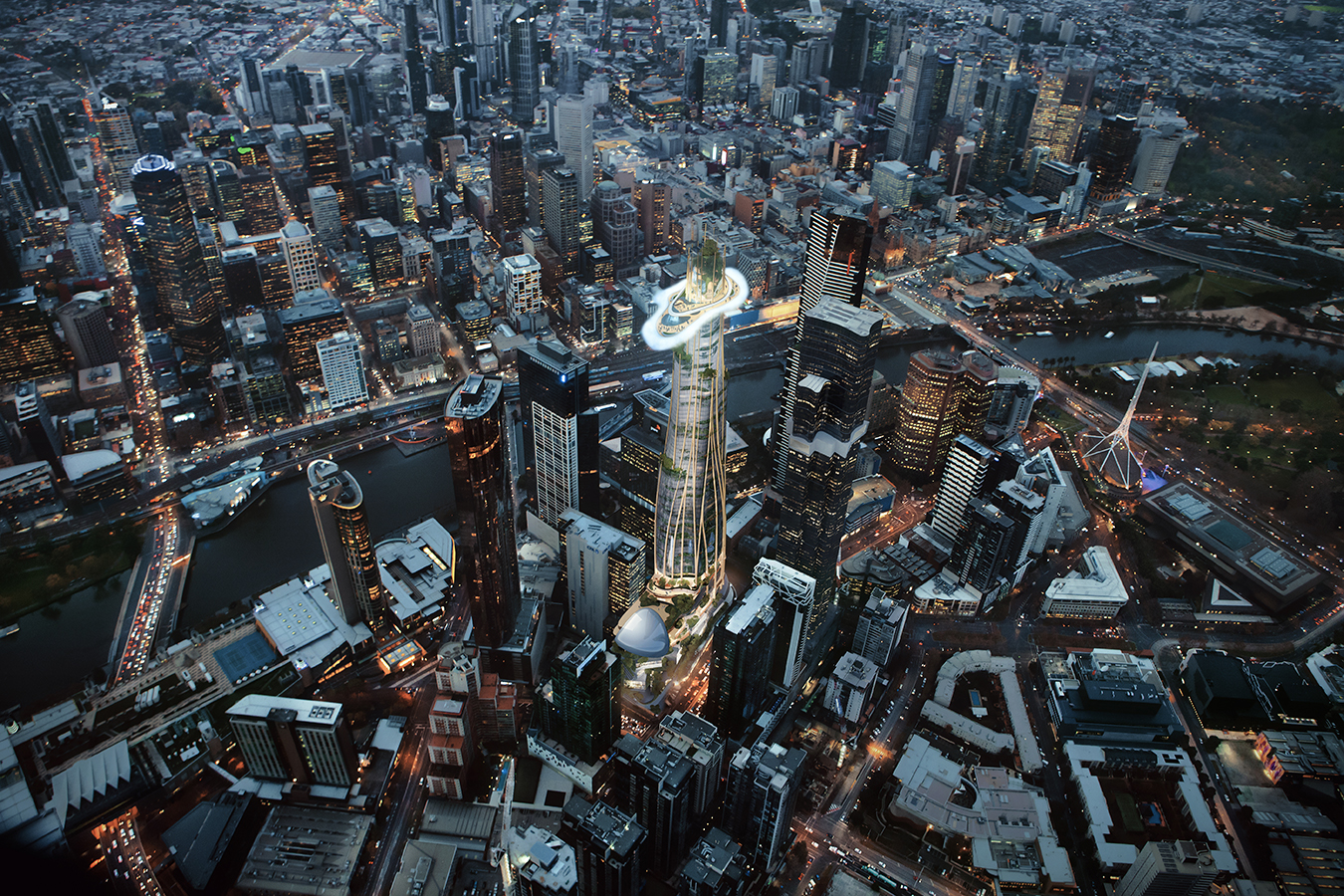 La propuesta de MAD Architects crea un icono distintivo en el skyline urbano que reconecta a los ciudadanos con la Naturaleza.
