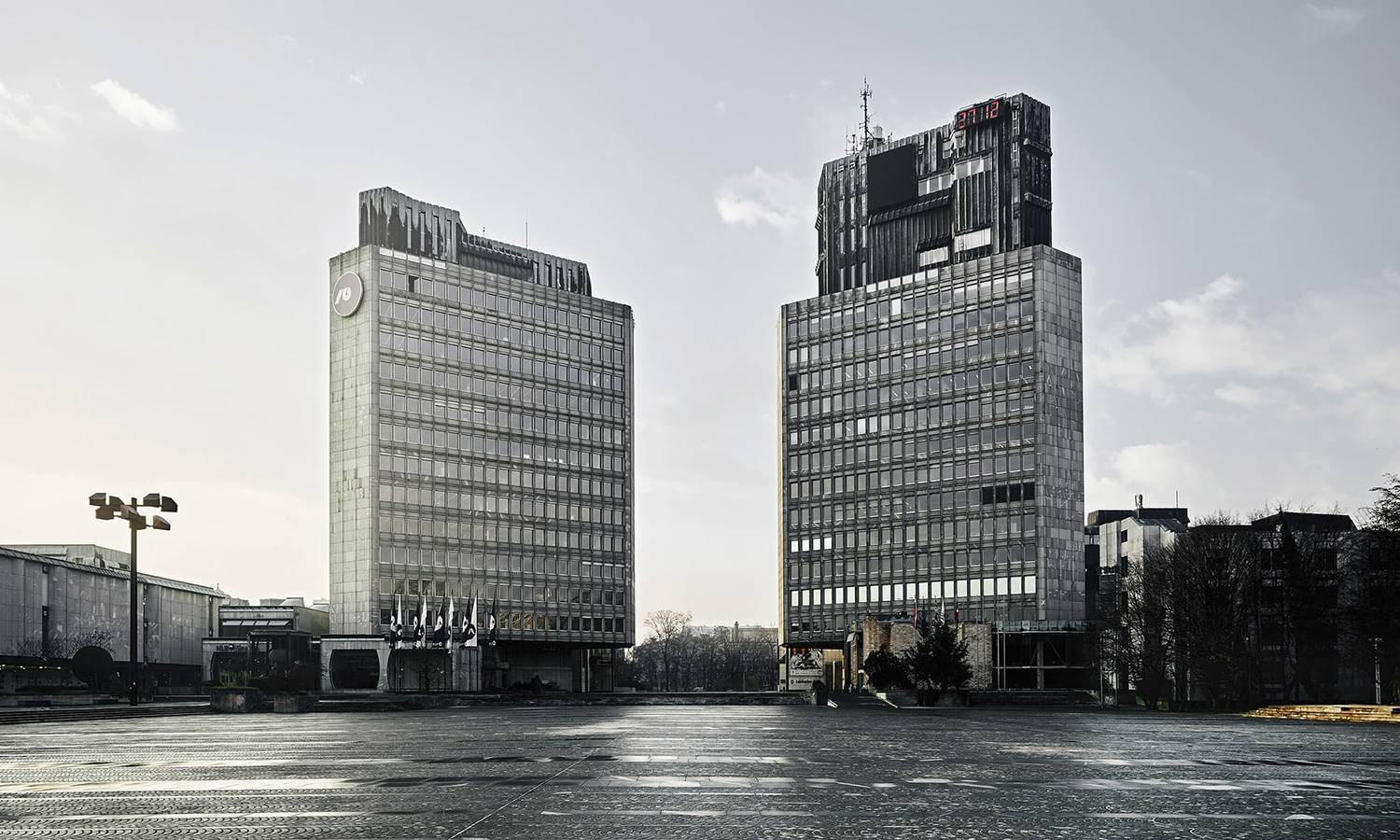 Edvard Ravnikar. Plaza de la Revolución (hoy Plaza de la República), 1960–74. Ljubljana, Eslovenia.
