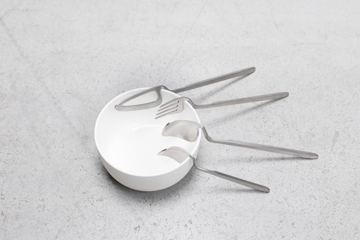 Cubertería Skelton, por Nendo