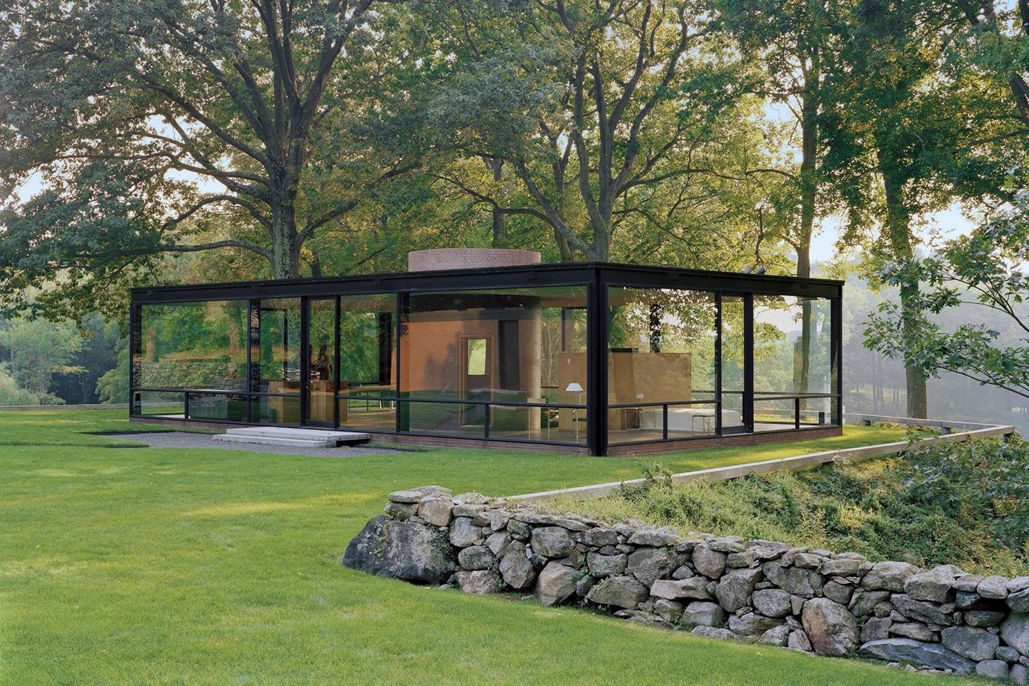 Glass House, New Canaan, Connecticut, 1949.
