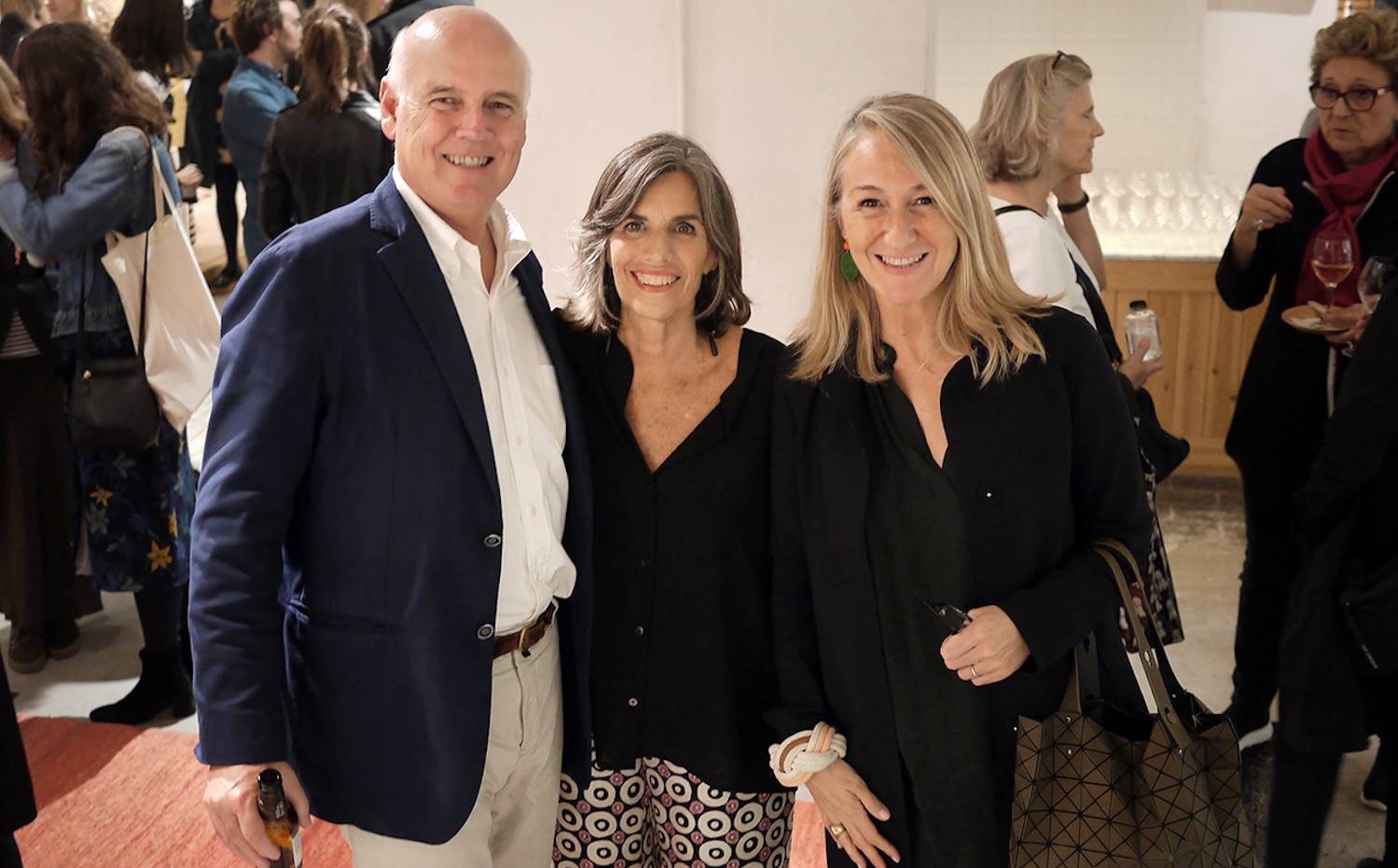 José María Milà, vicepresidente de Santa & Cole junto a Nani Marquina y Soledad Lorenzo