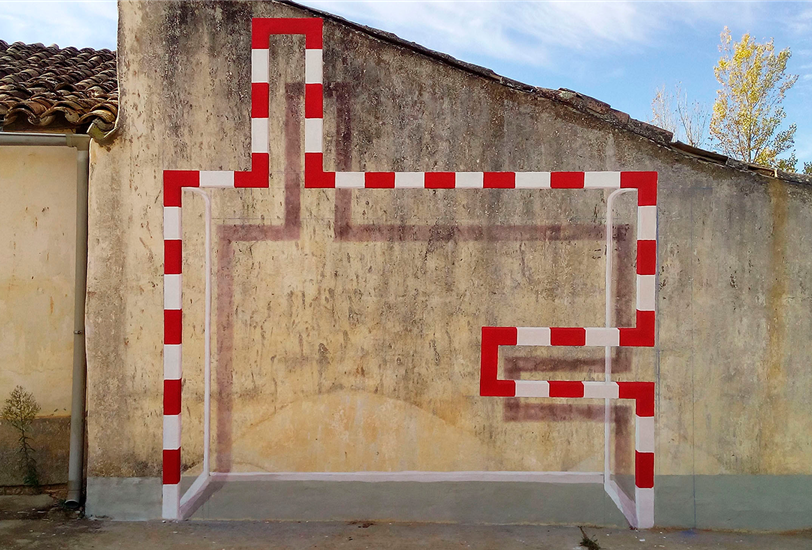 La obra "Porteria", de Ignacio Nevado. 