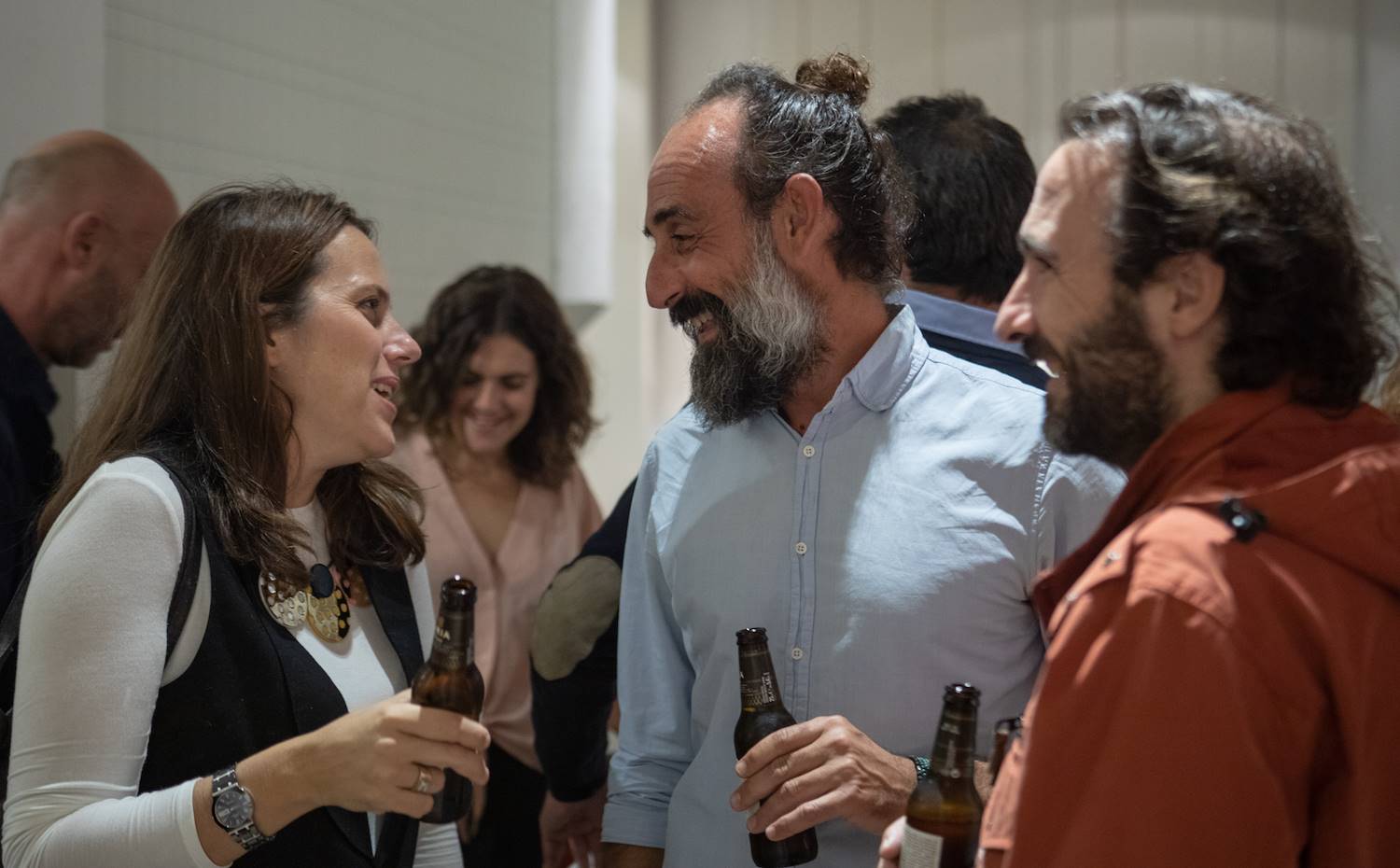 Los invitados pudieron degustar la cerveza Turia.